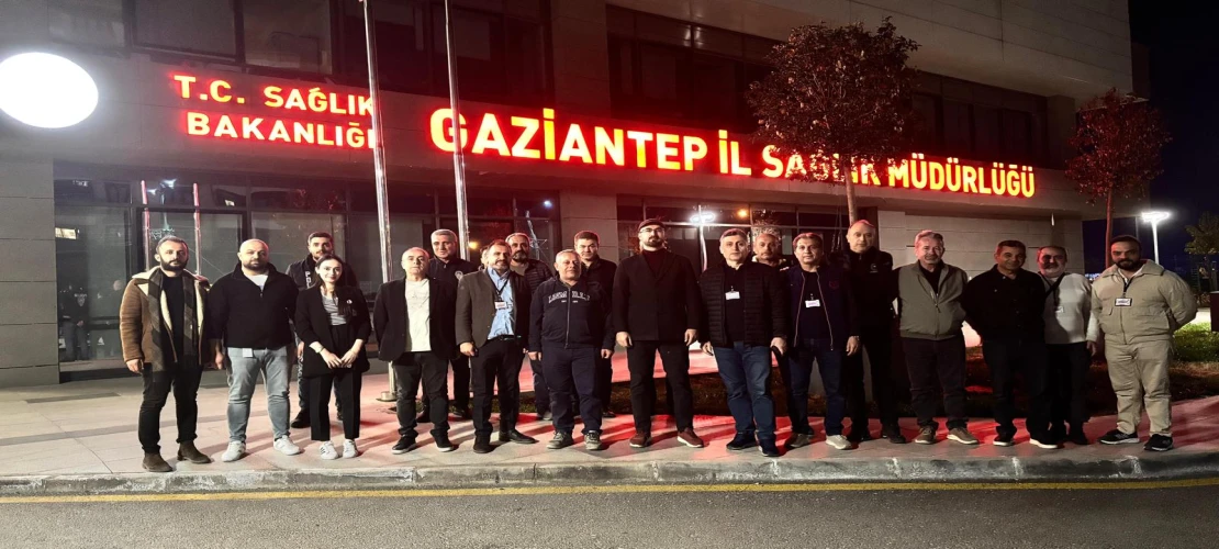 Gaziantep İl Sağlık Müdürlüğü ekipleri sahada...