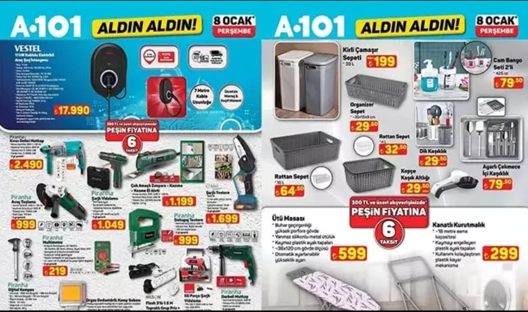 A101’de Aldın Aldın Fırsatları Başlıyor: 8 Ocak 2026 Aktüel Kataloğu Yayında