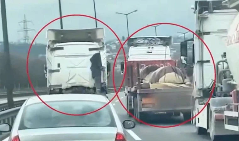 Dakikalarca sol şeridi kapattı! Kocaeli’de TIR sürücüsüne ceza: Jandarma ‘gereği yapıldı’ dedi