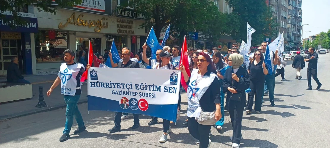 Gaziantep'te Hürriyetçi Eğitim Sen'den Sert Çıkış: "Öğretmen Güvende Değilse Gelecek Güvende Değildir!"