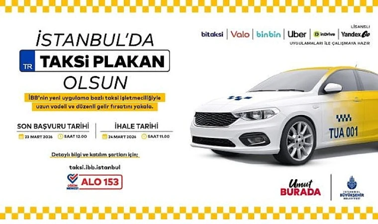 İstanbul’da Uygulama Bazlı Taksi İçin 7. İhale 24 Mart’ta