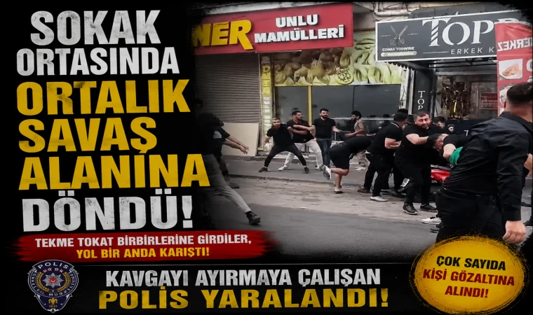 Aydın'da sokak ortasında kavga: Araya giren polis memuru yaralandı