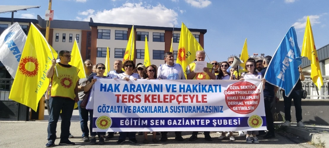 Eğitim Sen Gaziantep’ten Sert Açıklama: “Öğretmenlerin Hak Arama Mücadelesi Engellenemez”