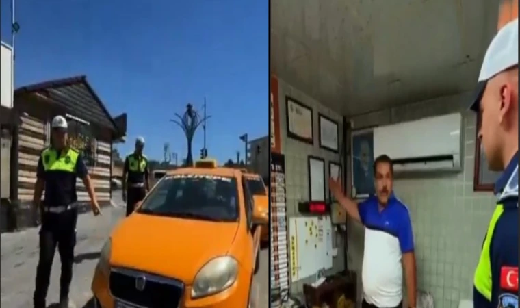 Gaziantep’te taksilere sıkı denetim: Eksikler tek tek incelendi