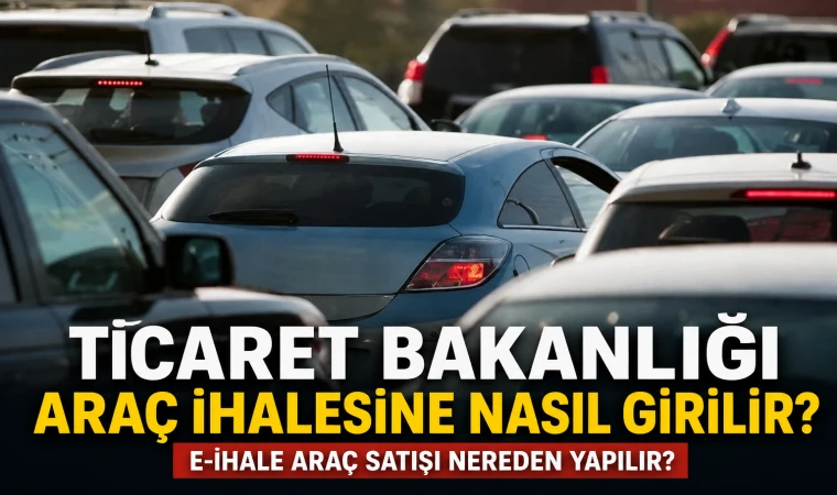 Ticaret Bakanlığı araç ihalesine nasıl girilir? E-ihale araç satışı nereden yapılır?