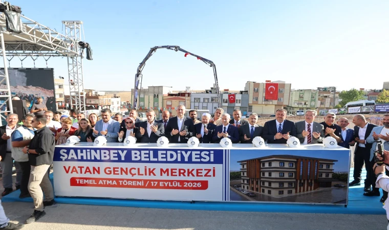 Gaziantep Vatan Mahallesi’ne yeni gençlik merkezi: Temeli atıldı, hedef 9 ayda tamamlamak