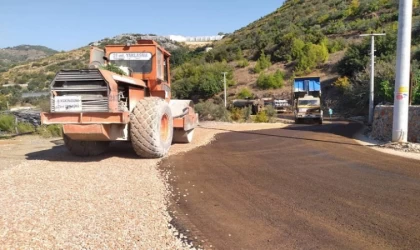 Alanya Özvadi grup yolu asfaltlandı