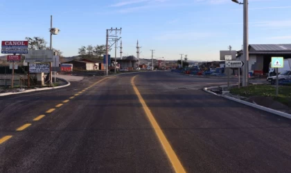 Sakarya Kaynarca’nın yolları tablo gibi işlendi