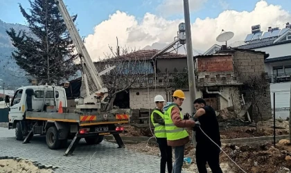 Göynük Mahallesi’nde yol yapım çalışması