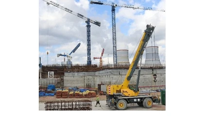 Leningrad NGS-2’nin 4’üncü Güç Ünitesinin Sahasında Güvenlik Binasının Temel Betonlama İşlemi Tamamlandı