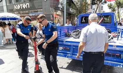 Yaya yollarında scooter ve motora geçit yok