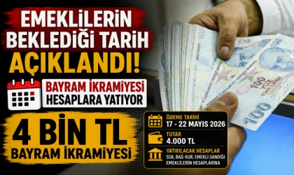 Emeklilerin beklediği tarih açıklandı! 4 bin TL bayram ikramiyesi hesaplara yatıyor