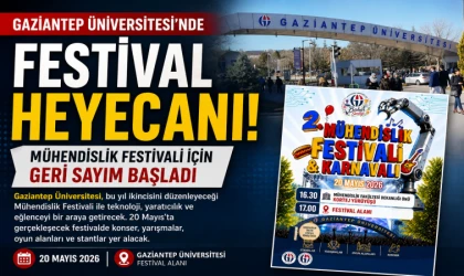 Gaziantep Üniversitesi’nde festival heyecanı! Mühendislik Festivali için geri sayım başladı