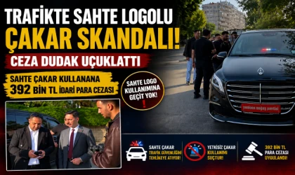 Trafikte sahte logolu çakar skandalı! Ceza dudak uçuklattı