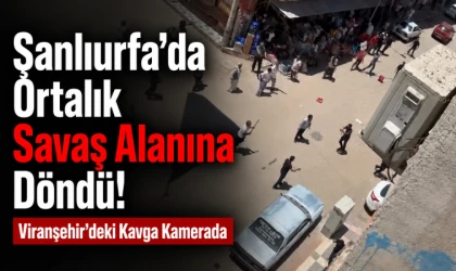 Şanlıurfa’da Ortalık Savaş Alanına Döndü! Viranşehir’deki Kavga Kamerada