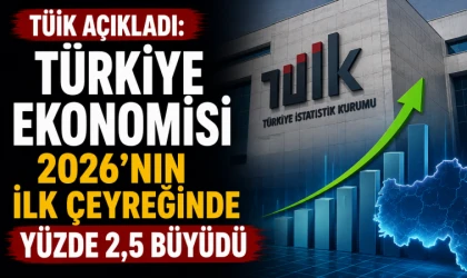 TÜİK Açıkladı: Türkiye Ekonomisi 2026'nın İlk Çeyreğinde Yüzde 2,5 Büyüdü