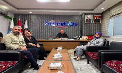 Ahmet Hoşaf'a anlamlı ziyaret! Hak-İş heyetinden Gaziantep 2 No'lu Şube'ye övgü