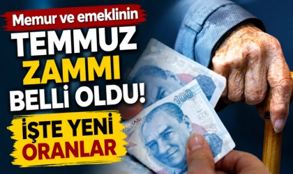 Memur ve emeklinin temmuz zammı belli oldu! İşte yeni oranlar