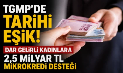 TGMP’de tarihi eşik! Dar gelirli kadınlara 2,5 milyar TL mikrokredi desteği