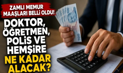 Zamlı memur maaşları belli oldu! Doktor, öğretmen, polis ve hemşire ne kadar alacak?