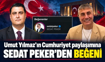 Umut Yılmaz’ın Cumhuriyet paylaşımına Sedat Peker’den beğeni